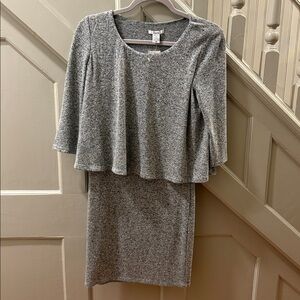 Bar III Charcoal Knit Sweater Dress